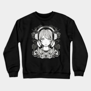 Cute Kawaii Girl Crewneck Sweatshirt